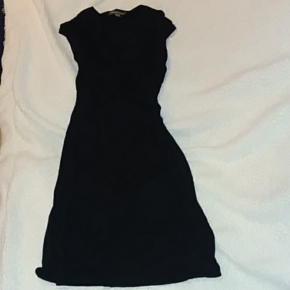Tommy Bahama black side gathered dress